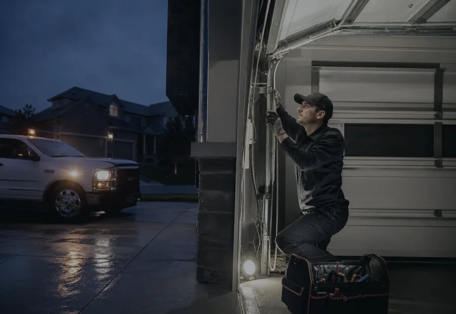 Before garage door repair Denton TX service inspection