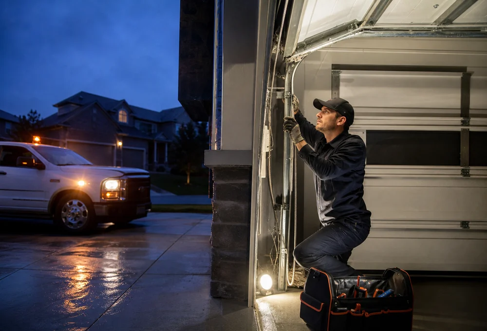Emergency garage door repair Denton TX