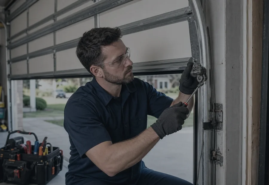 Before garage door repair Denton TX service inspection