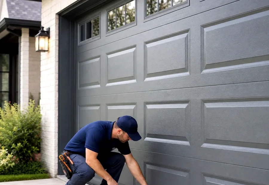After garage door repair Denton TX completed service