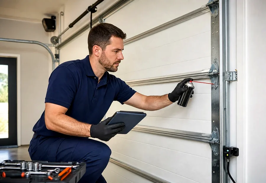 After garage door repair Denton TX completed service