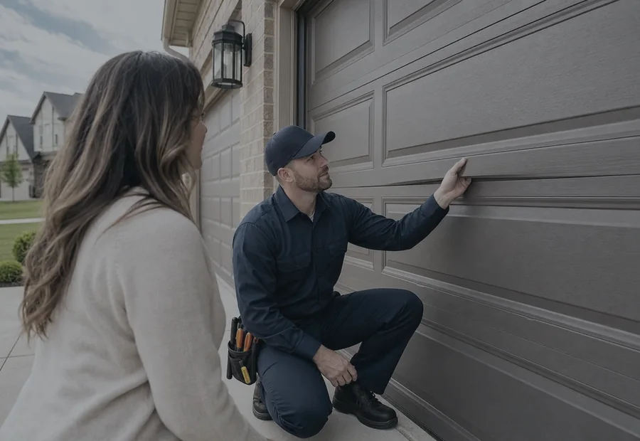 Before garage door repair Denton TX service inspection